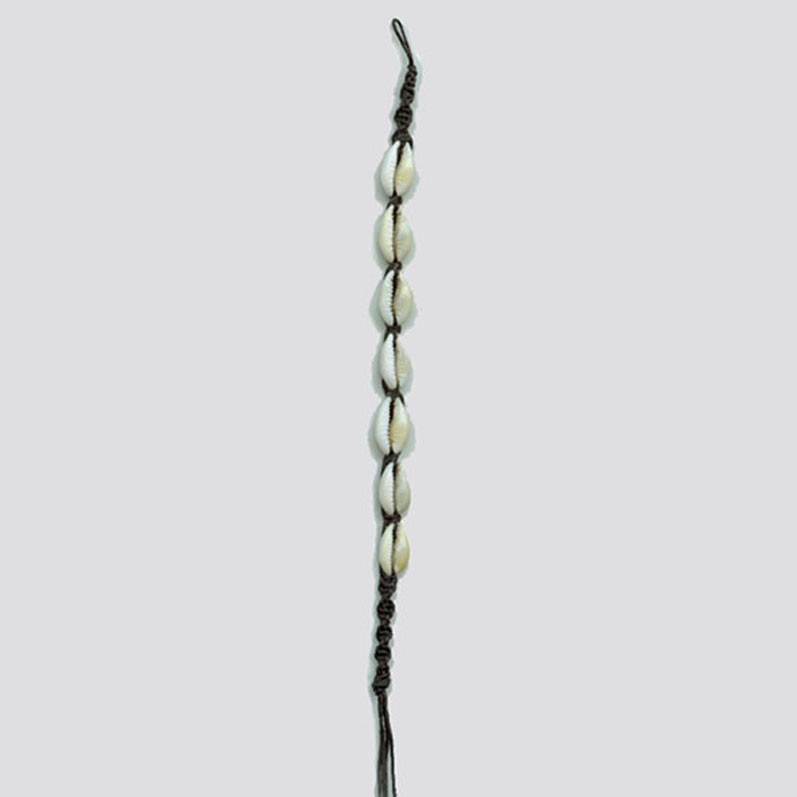 AB023 Armbänder Makramee Kaurimuscheln dünn
