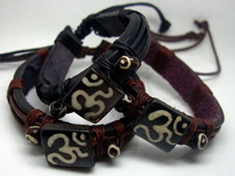 AB066 Armbander aus Leder zum binden