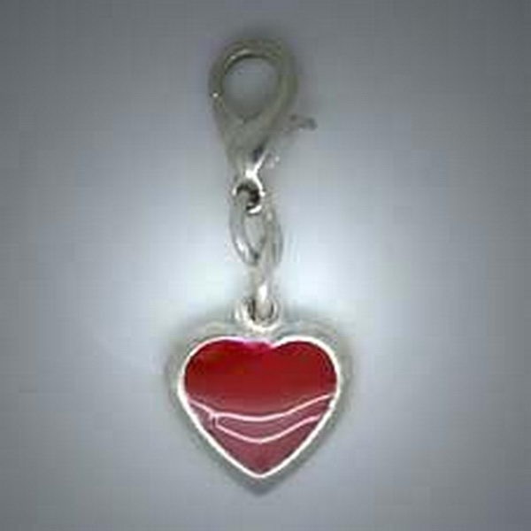 CC016 Charms, Anhänger Herz rot gr.