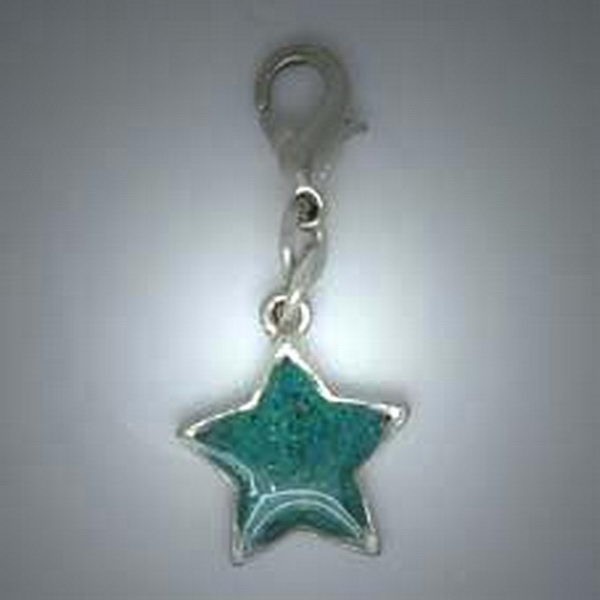 CC025 Charms, Anhänger Stern türkis