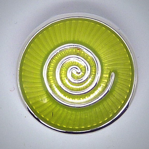 CH011 Schmuck Druckknöpfe Spirale grün