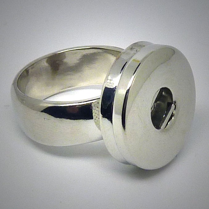 CHR005a - Ringe für Schmuck Druckknöpfe feste Schiene 