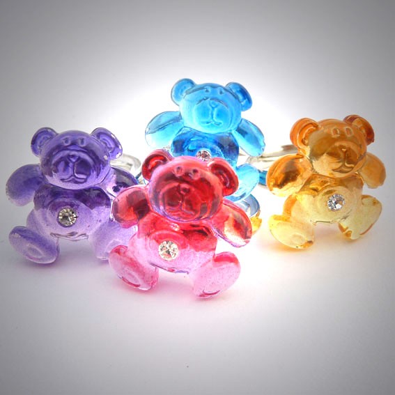 KR001 Ringe für Kinder Teddybär