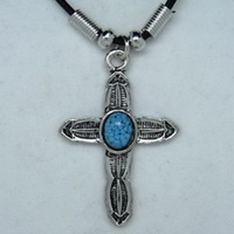 MK007 Ketten Kreuz mit Stein