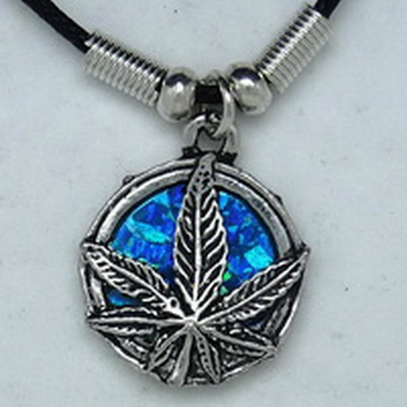 MK008 Ketten Canabis blau