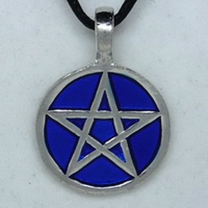 MK117 Ketten Pentagramm blau