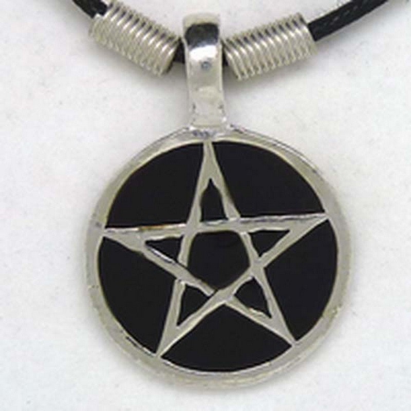 MK131 Ketten Pentagramm schwarz