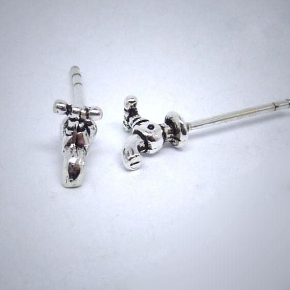 OS018 Ohrstecker aus Silber Wasserhahn
