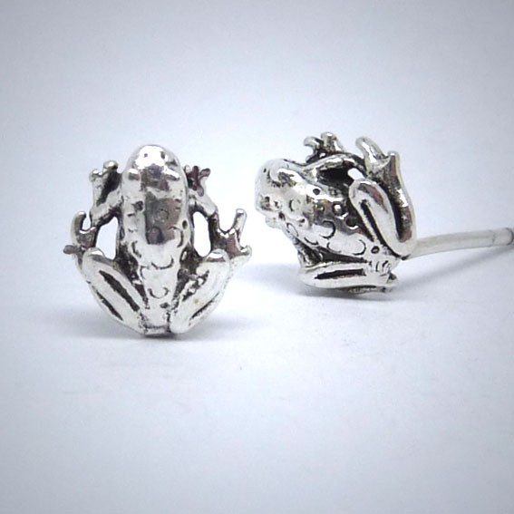 OS029 Ohrstecker aus Silber Frosch gr.