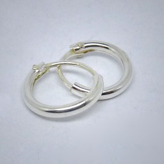 CR057 Creolen aus Silber 10mm