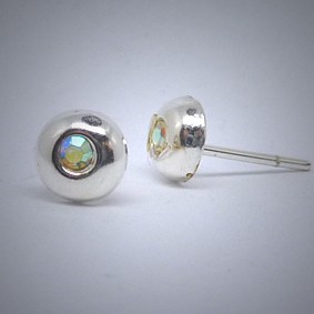 OS125 Ohrstecker aus Silber Stein kristal gr.