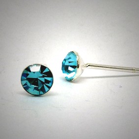 OS142 Ohrstecker aus Silber Stein türkis m.