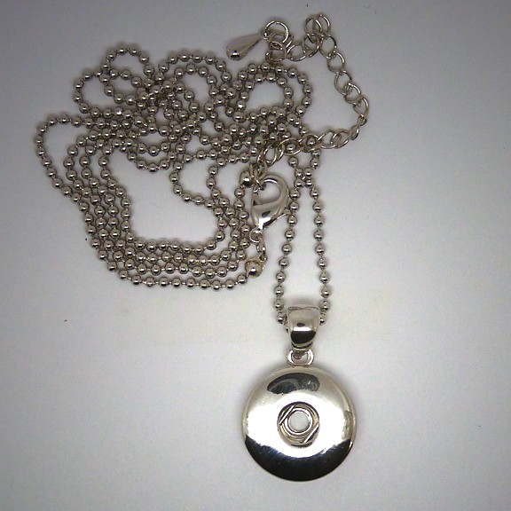 CHK001 - Ketten mit Anhänger für Schmuck Druckknöpfe schlicht