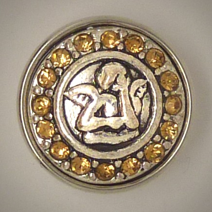 CH041 - Schmuck Druckknöpfe Engel glitzer