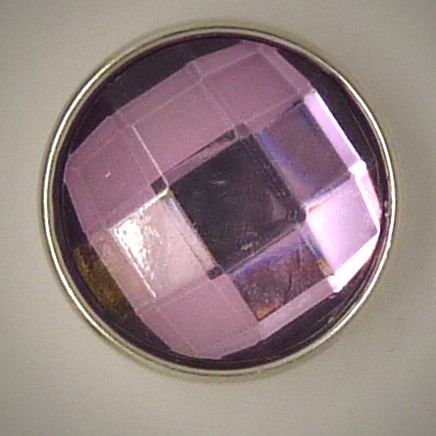 CH216 - Schmuck Druckknöpfe gr. Stein lila