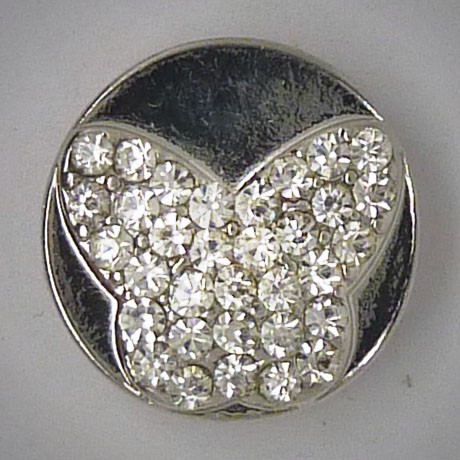 CH040 - Schmuck Druckknöpfe Schmetterling viele Steine