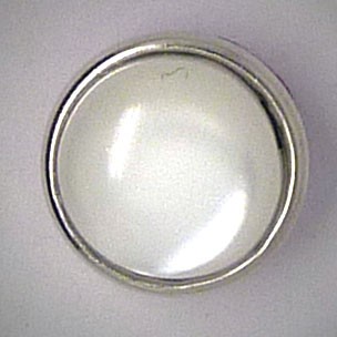 CHM068 - MINI Schmuckdruckknöpfe Stein Cateye weiss