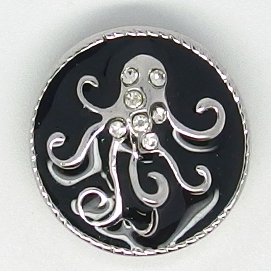 CH262 - Schmuck Druckknöpfe, Octopus Steine