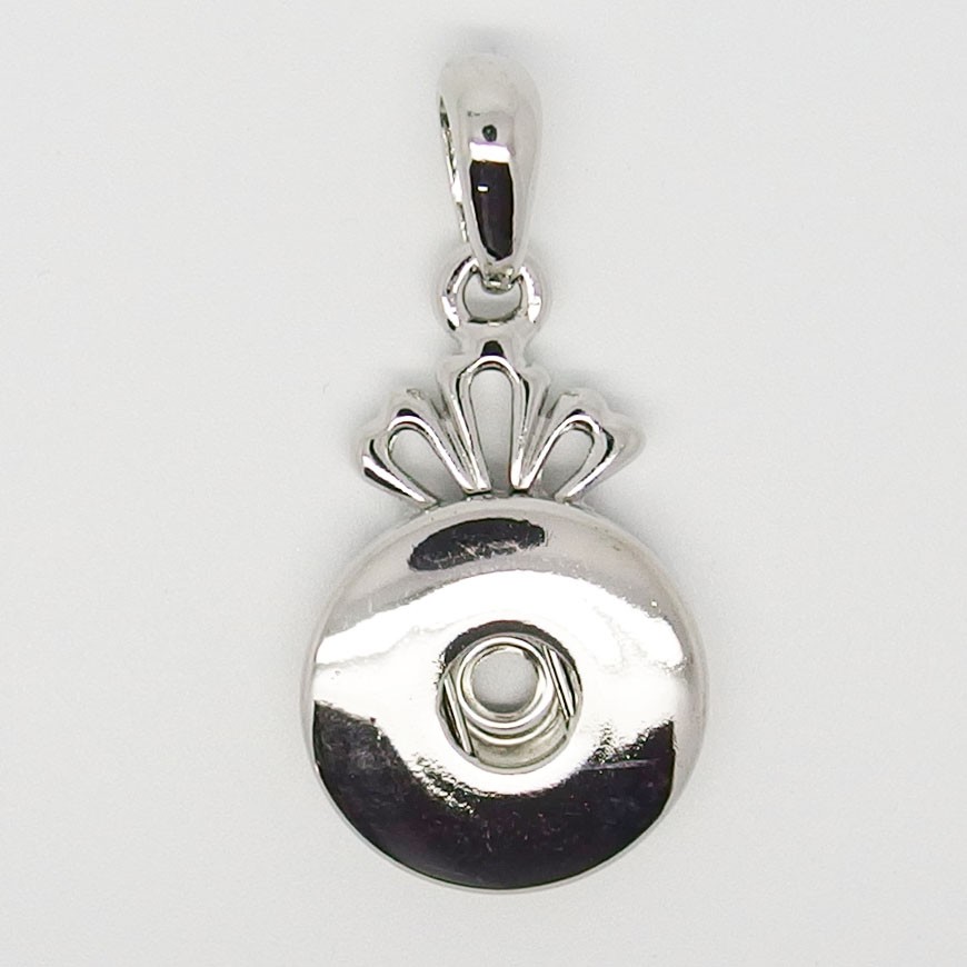 CHK003a - Kettenanhänger für Schmuck Druckknöpfe schlicht oben verziert