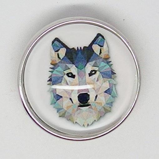  CH112 - Schmuck Druckknöpfe Wolf
