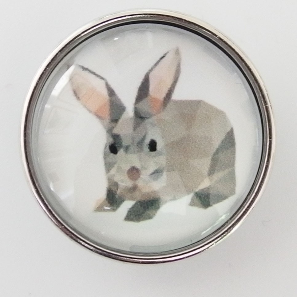 CH055 - Schmuck Druckknöpfe  Hase