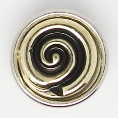 CHM019 - MINI Schmuckdruckknöpfe Spirale gold