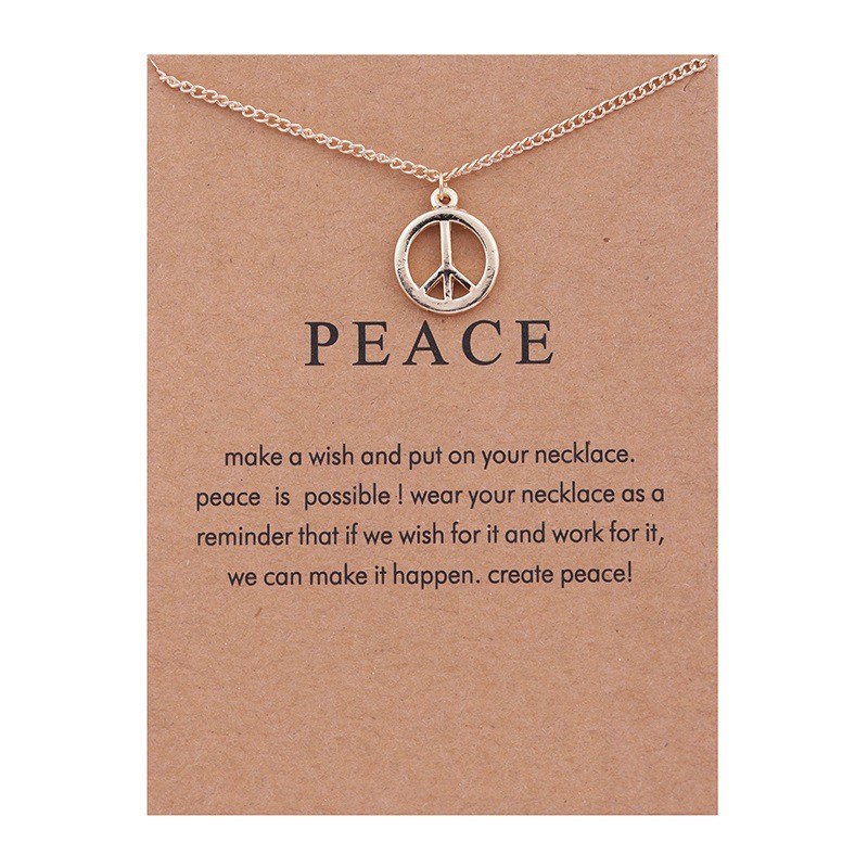 KB006 - Modeschmuck Ketten Peace ( Friede )