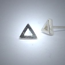 OS086 Ohrstecker aus Silber Dreieck