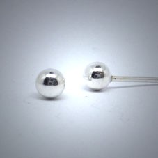 OS099 Ohrstecker aus Silber Kugel l.