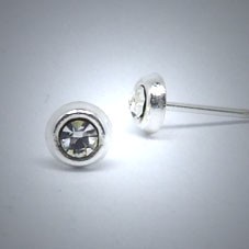 OS116 Ohrstecker aus Silber Stein kristal gr. 