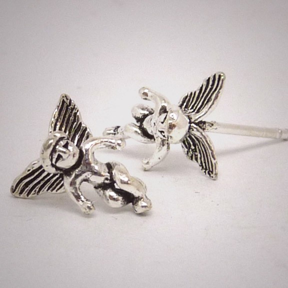 OS230 Ohrstecker aus Silber - Engel