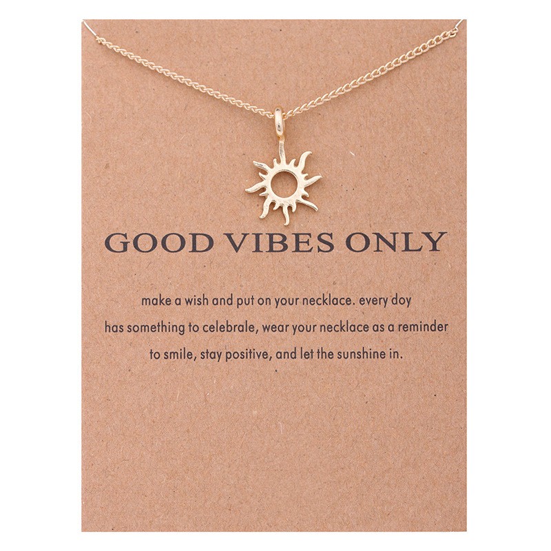 KB004 - Modeschmuck Ketten Good Vibes Only ( nur gute Schwingungen )