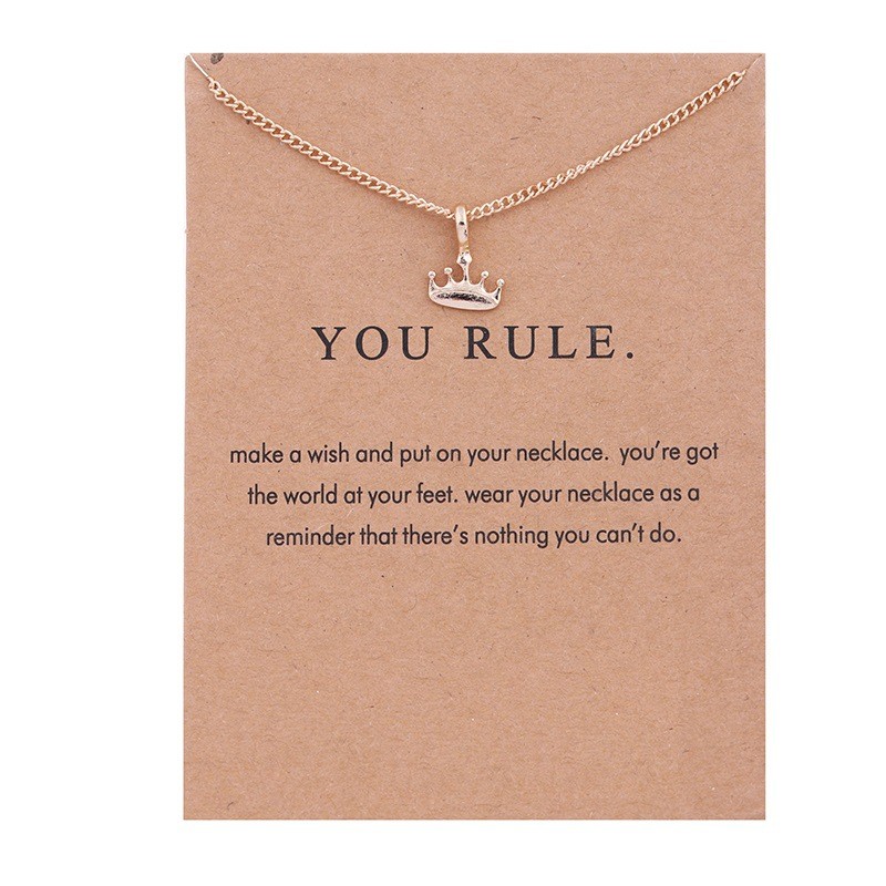 KB005 - Modeschmuck Ketten You Rule ( Du regierst ) Krone