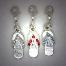 CC024 Charms, Anhänger Flip Flops gem.