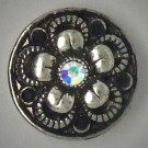  CH016 - Schmuck Druckknöpfe Blüte weiss