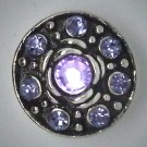 CH138 Schmuck Druckknöpfe Rose lila steine