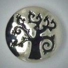 CH156 Schmuck Druckknöpfe Baum in schwarz