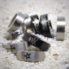 EO002 Edelstahl Creolen (Klappcreolen) Motiv
