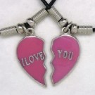 MK134 Ketten I Love You geteilt rosa
