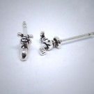 OS018 Ohrstecker aus Silber Wasserhahn