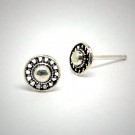 OS038 Ohrstecker aus Silber Kugel verziert