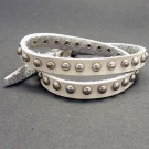 LA140_2 Lederarmbänder zum Wickeln mit Nieten und Schnalle