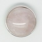 CH242b - Schmuck Druckknöpfe Halbedelstein Rosenquarz