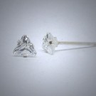 OS187 Ohrstecker aus Silber - Stein dreieck
