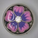 CH084 - Schmuck Druckknöpfe Blüte Emaille