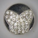 CH040 - Schmuck Druckknöpfe Schmetterling viele Steine