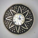 CH058 - Schmuck Druckknöpfe Sonne Stein weiss