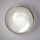 CHM068 - MINI Schmuckdruckknöpfe Stein Cateye weiss