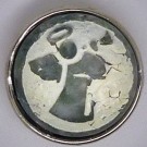 CH236 - Schmuck Druckknöpfe Engel grau Stein
