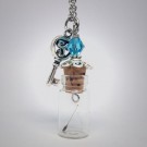 GK002 - Ketten Glasflasche mit Pusteblumensamen 